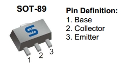 TSA5888CY, PNP транзистор с малым напряжением насыщения